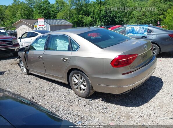 1VWAS7A34GC026073 2016 VOLKSWAGEN PASSAT Beige 