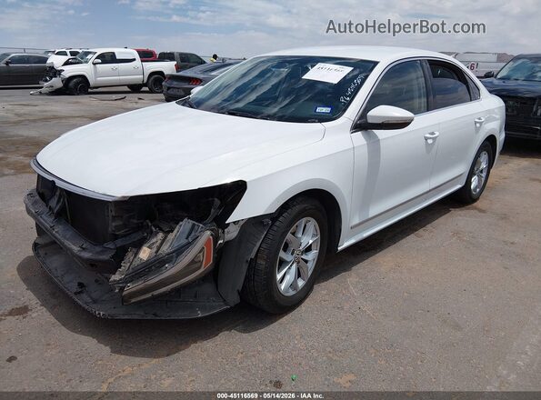 1VWAS7A39GC062521 2016 VOLKSWAGEN PASSAT Белый Передняя левая четверть