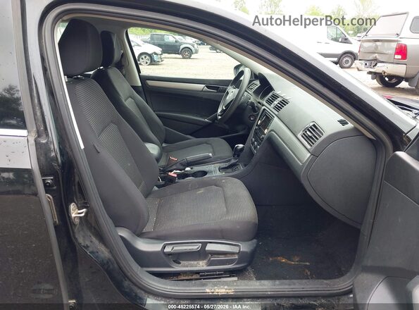 1VWAT7A34GC012820 2016 VOLKSWAGEN PASSAT Black წინა სალონის ხედი