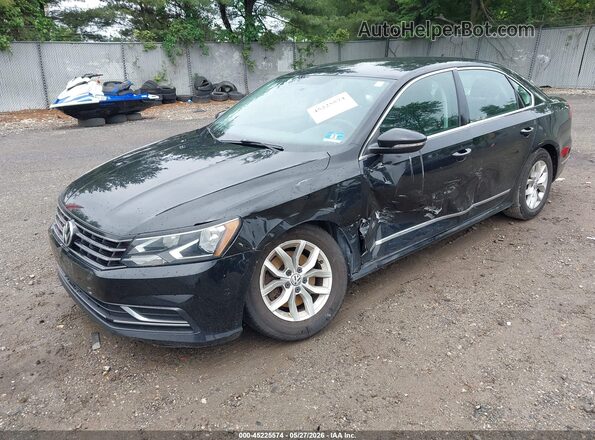 1VWAT7A34GC012820 2016 VOLKSWAGEN PASSAT Black წინა მარცხენა ხედი სამი მეოთხედიდან