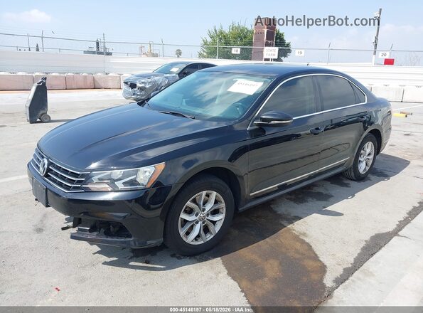 1VWAT7A37GC067696 2016 VOLKSWAGEN PASSAT Черный Передняя левая четверть
