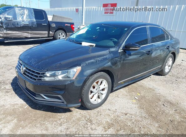 1VWAT7A38GC050471 2016 VOLKSWAGEN PASSAT Black Առջևի ձախ երեք քառորդ տեսարան