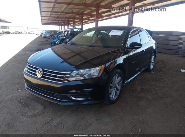 1VWBA7A32JC044165 2018 VOLKSWAGEN PASSAT Black წინა მარცხენა ხედი სამი მეოთხედიდან