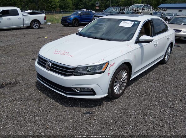 1VWBS7A32GC043068 2016 VOLKSWAGEN PASSAT White Առջևի ձախ երեք քառորդ տեսարան