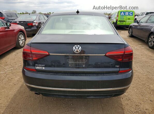 1VWDT7A37HC062934 2017 VOLKSWAGEN PASSAT Black უკანა ხედი