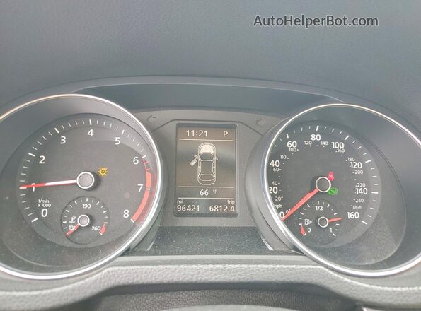 1VWDT7A37HC062934 2017 VOLKSWAGEN PASSAT Black ხელსაწყოთა პანელის ხედი