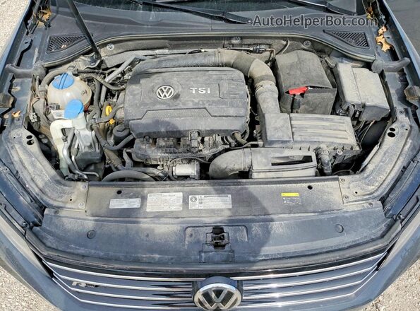 1VWDT7A37HC063291 2017 VOLKSWAGEN PASSAT Charcoal Widok wnętrza z tyłu