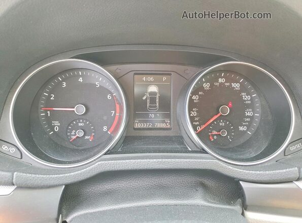 1VWDT7A37HC063291 2017 VOLKSWAGEN PASSAT Charcoal Widok zestawu wskaźników