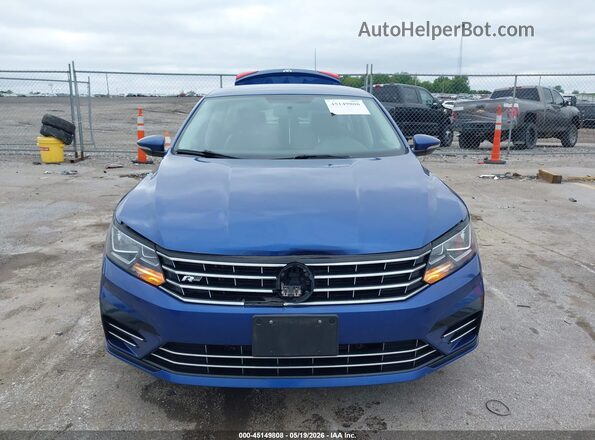 1VWDT7A37HC079152 2017 VOLKSWAGEN PASSAT Blue Instrument cluster view