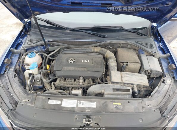 1VWDT7A37HC079152 2017 VOLKSWAGEN PASSAT Blue Rear view