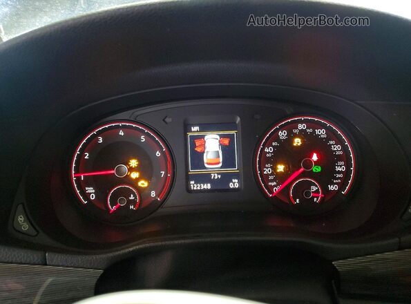 1VWMA7A39LC018917 2020 VOLKSWAGEN PASSAT Blue ხელსაწყოთა პანელის ხედი