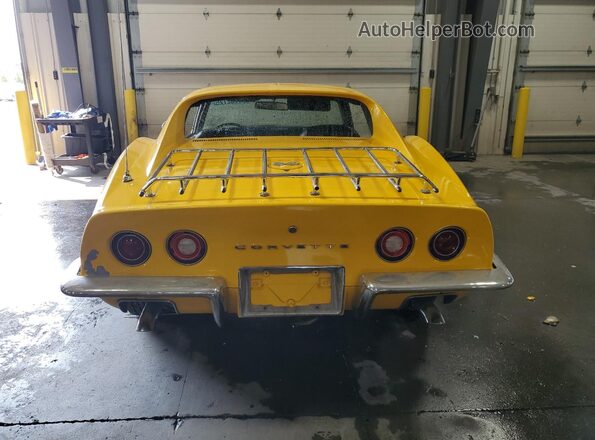 1Z37J3S431006 1973 CHEVROLET CORVETTE Желтый Вид сзади