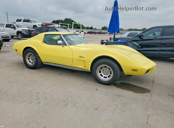 1Z37J4S424130 1974 CHEVROLET CORVETTE Yellow 