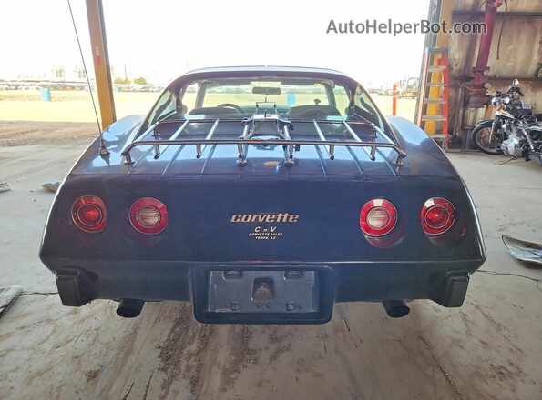 1Z37L7S433577 1977 CHEVROLET CORVETTE Black Vista trasera