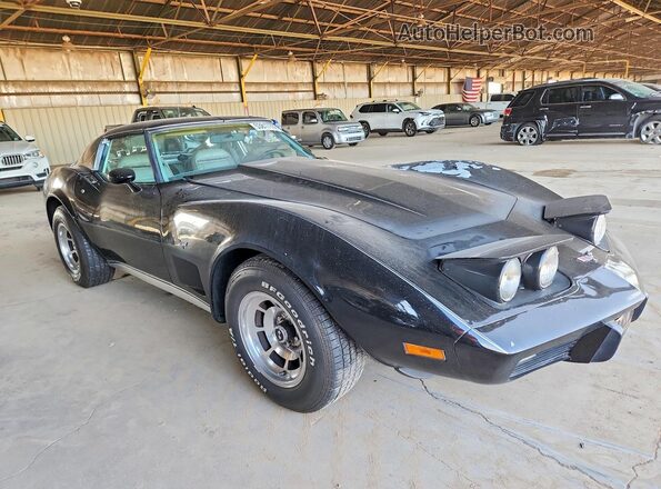 1Z37L7S433577 1977 CHEVROLET CORVETTE Black Delantero derecho