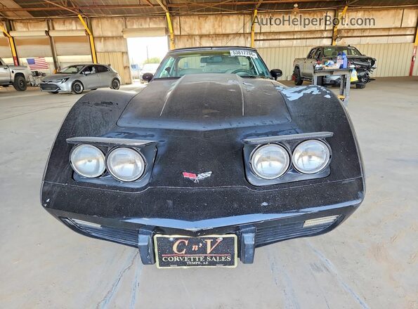 1Z37L7S433577 1977 CHEVROLET CORVETTE Black Vista frontal