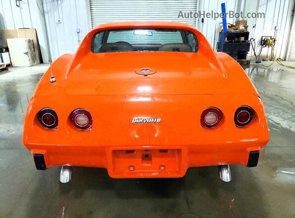 1Z37X6S418771 1976 CHEVROLET CORVETTE Orange Вид ззаду