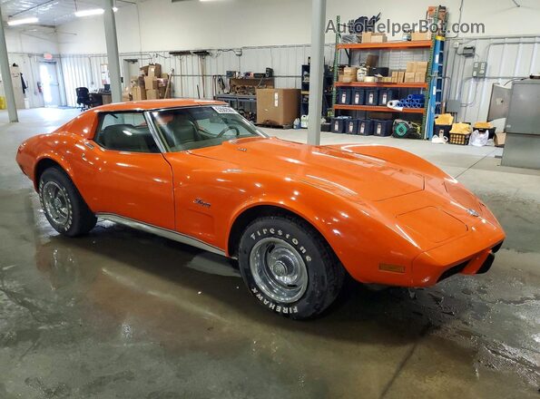 1Z37X6S418771 1976 CHEVROLET CORVETTE Orange Передня права чверть