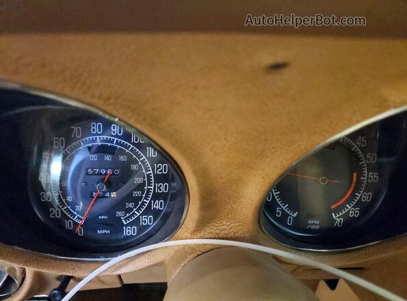 1Z37X6S418771 1976 CHEVROLET CORVETTE Orange Вид щитка приладів