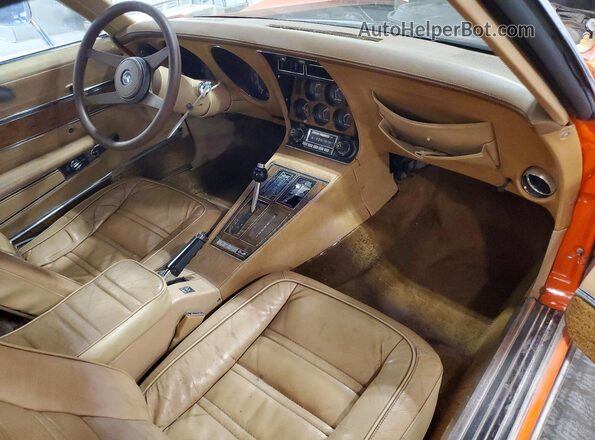 1Z37X6S418771 1976 CHEVROLET CORVETTE Orange Вид панелі приладів