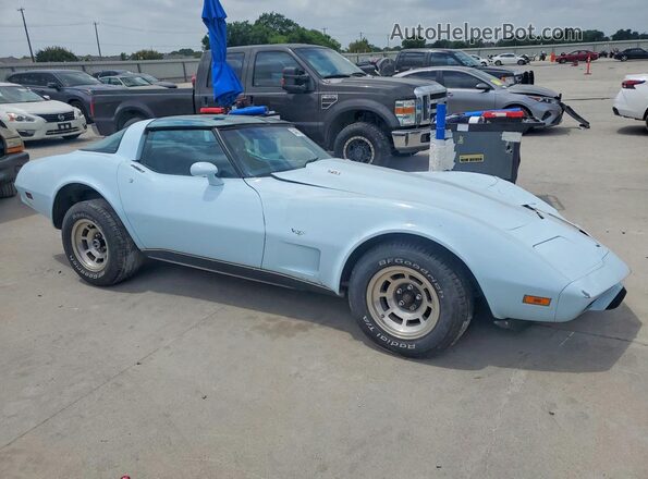 1Z8749S440930 1979 CHEVROLET CORVETTE Синий Передняя правая четверть