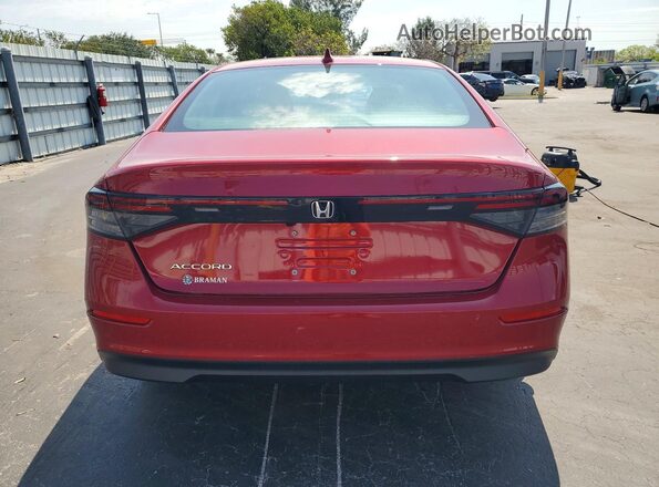 1HGCY1F24SA019752 2025 HONDA ACCORD Red Вид салону спереду