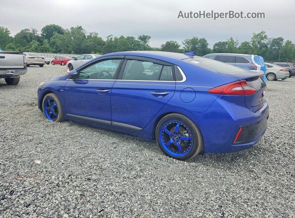 KMHC05LC5KU110419 2019 HYUNDAI IONIQ Blue Trasero derecho