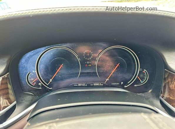 WBA7F2C52KB240316 2019 BMW 7 SERIES White Սարքավորումների վահանակի տեսք