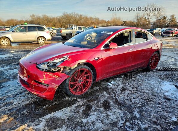 5YJ3E1EA4JF032913 2018 TESLA MODEL Red 
