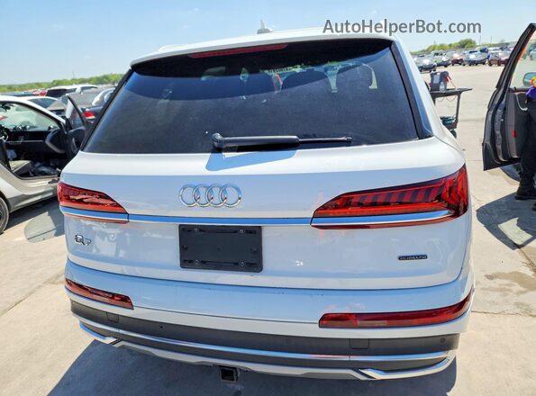 WA1AXAF72MD016963 2021 AUDI Q7 White წინა სალონის ხედი