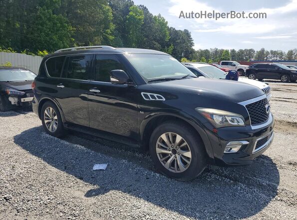 JN8AZ2NF7G9613570 2016 INFINITI QX80 Black Widok z przodu