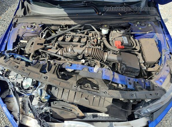 1HGCV1F46MA117906 2021 HONDA ACCORD Blue Vista del compartimento del motor