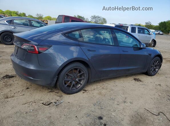 5YJ3E1EA9PF616572 2023 TESLA MODEL Синий Передняя правая четверть