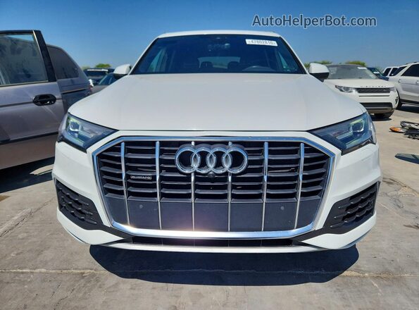 WA1AXAF72MD016963 2021 AUDI Q7 White უკანა ხედი