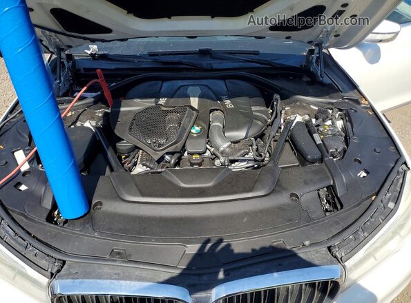 WBA7F2C51GG419358 2016 BMW 7 SERIES White Vista del compartimento del motor