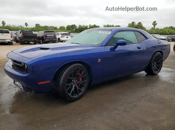 2C3CDZFJXJH171426 2018 DODGE CHALLENGER Синий Задняя левая четверть
