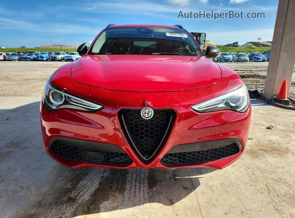 ZASPAJAN8M7C99804 2021 ALFA ROMEO STELVIO Red Вид ззаду