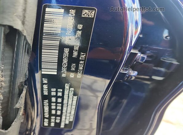 ZARFAEDN6H7550466 2017 ALFA ROMEO GIULIA Синий Вид наклейки с VIN-кодом