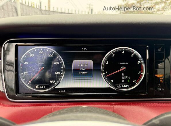 WDDXK8CB9HA018366 2017 MERCEDES-BENZ S Черный Вид щитка приборов