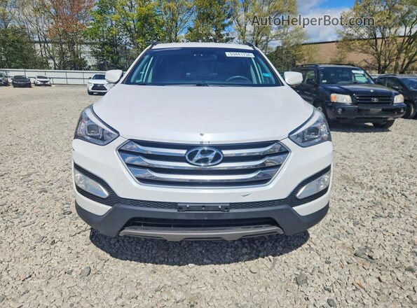 5XYZUDLB7GG343263 2016 HYUNDAI SANTA White Rear view