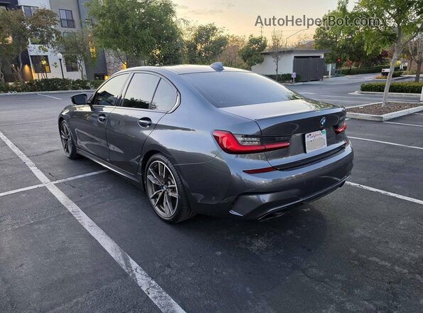3MW5U7J06M8B75069 2021 BMW M3 Gray Առջևի աջ
