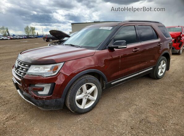 1FM5K8D83GGB13839 2016 FORD EXPLORER Maroon 