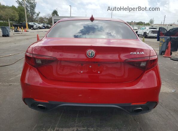 ZARFAMAN4K7599798 2019 ALFA ROMEO GIULIA Red Вид салону спереду