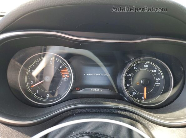 1C4PJLDB6KD357042 2019 JEEP CHEROKEE White Widok tylnych siedzeń