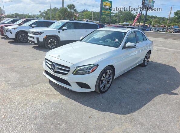 55SWF8DB1KU288407 2019 MERCEDES-BENZ C White Հետևի աջ