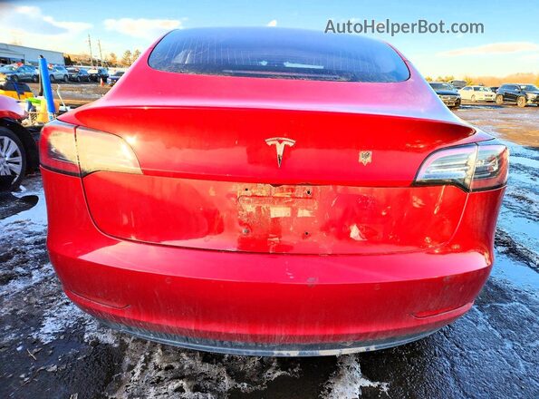 5YJ3E1EA4JF032913 2018 TESLA MODEL Red 