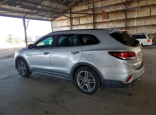 KM8SR4HF4HU218182 2017 HYUNDAI SANTA Silver 