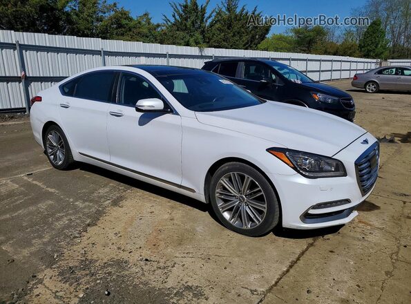 KMHGN4JE0JU247042 2018 GENESIS G80 Белый Вид спереди