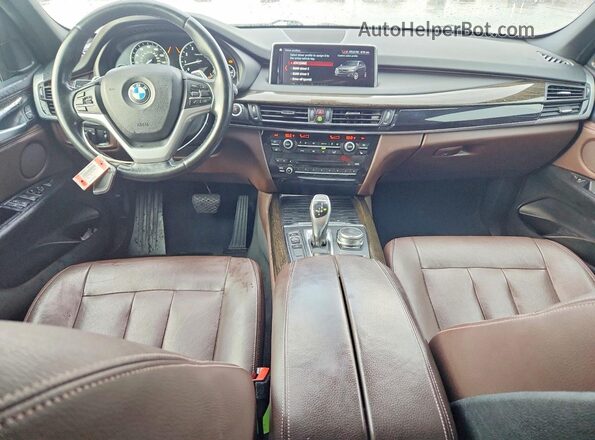 5UXKR2C51J0Z15537 2018 BMW X5 Black Vista del cuadro de instrumentos