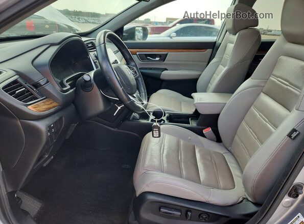 7FARW1H82JE036415 2018 HONDA CR-V Gray Вид панелі приладів